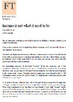 Income is not what it used to be FT 18th July 2015